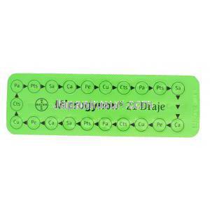 マイクロジノン21，レボノルゲストレル　0.15mg/エチニルエストラジオール0.03mg(配合薬)　ブ